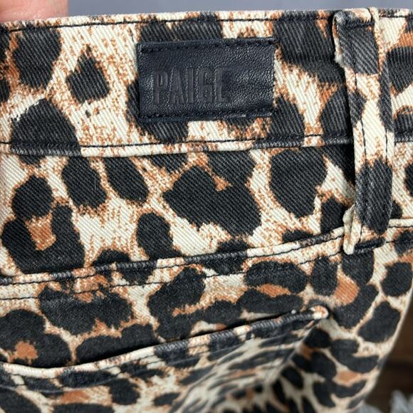Paige‎ Jeans Hoxton Leopard Straight Ankle Jeans. - Picture 7 of 12
